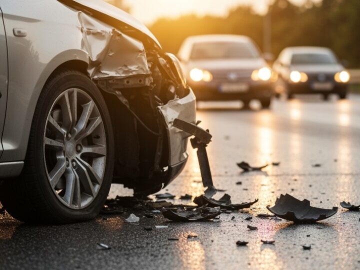 Wypadek na al. Wojska Polskiego: Motocykl zderzył się z samochodem, jedna osoba ranna
