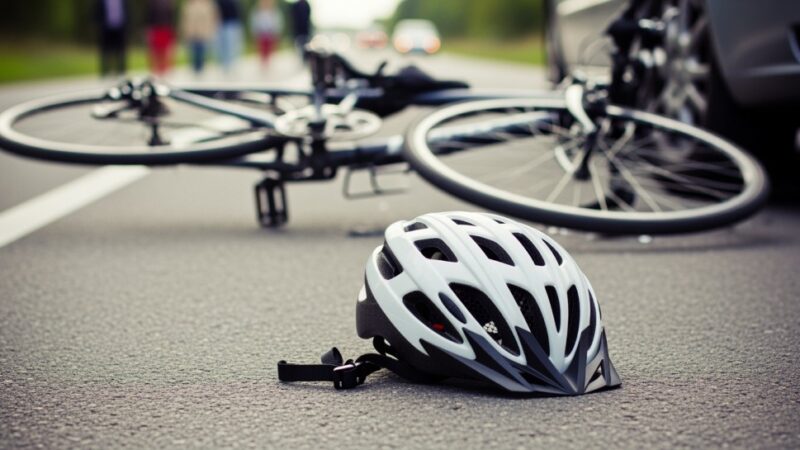 Rowerzysta w szpitalu po groźnym zderzeniu z autem w Goleniowie