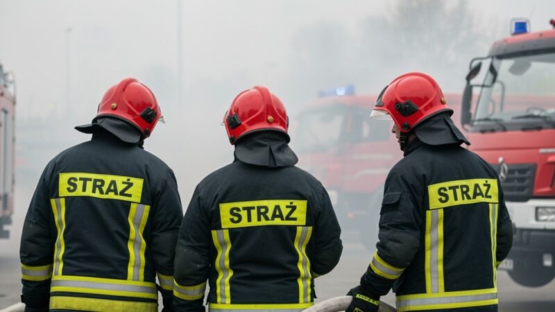 Szczecińscy strażacy w akcji: Pożar wózka dziecięcego na klatce schodowej!