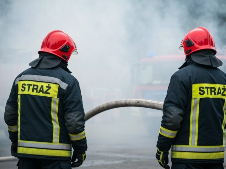 Groźny pożar butli acetylenowych w Szczecinie: 7-godzinna walka strażaków o bezpieczeństwo