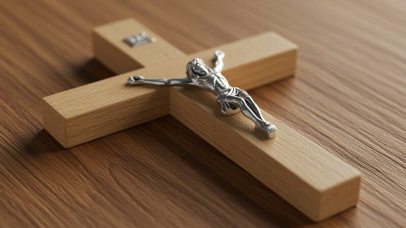 Wandalizm w Szczecinie: Policja zatrzymała mężczyznę za uszkodzenie krzyża w kościele