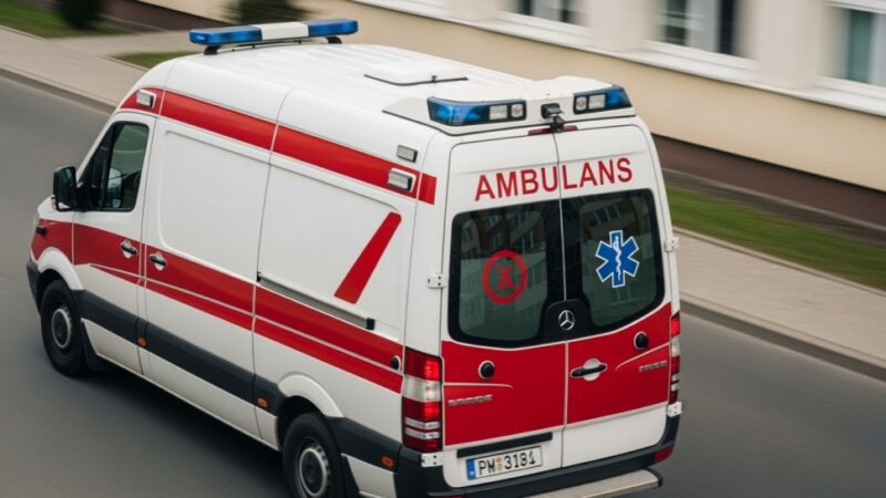 Mężczyzna ranny po upadku z rusztowania w Szczecinie – interwencja straży pożarnej