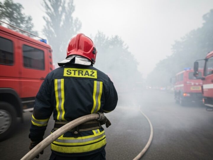 Brawurowa akcja policjanta ratuje mieszkańców przed pożarem