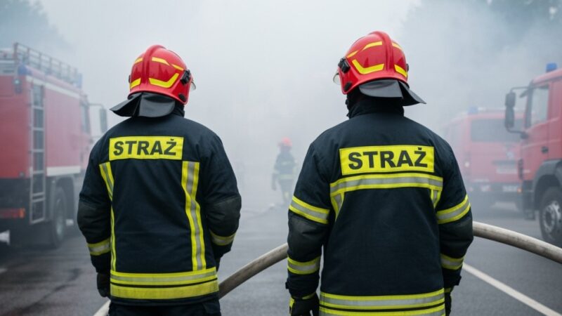 Pożar mieszkania w Szczecinie: jedna ofiara, ewakuacja 40 mieszkańców