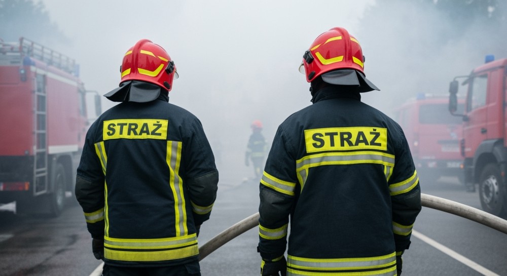 Pożar mieszkania w Szczecinie: jedna ofiara, ewakuacja 40 mieszkańców