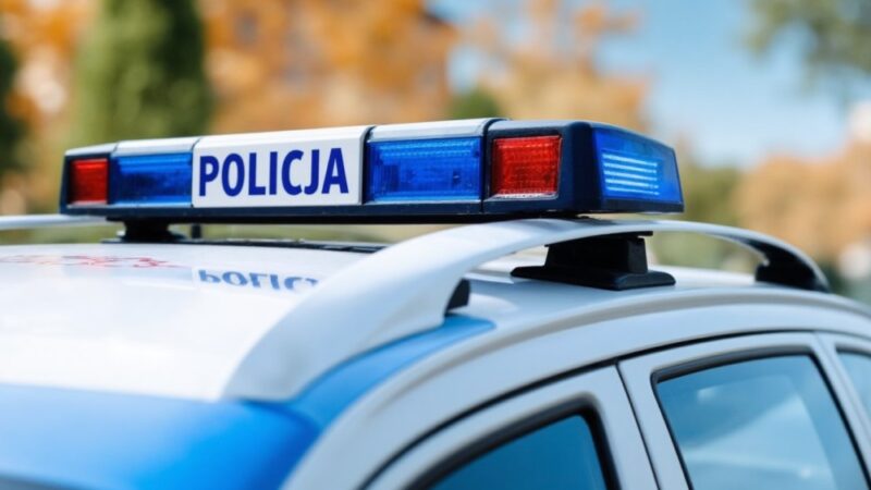 Motocyklista w Szczecinie traci kontrolę nad pojazdem, policja interweniuje
