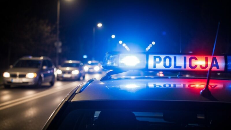 Dramatyczna noc w Gryfinie: Mężczyzna zaatakował policję podczas transportu do szpitala