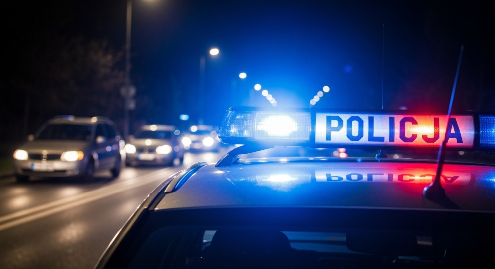 Dramatyczna noc w Gryfinie: Mężczyzna zaatakował policję podczas transportu do szpitala